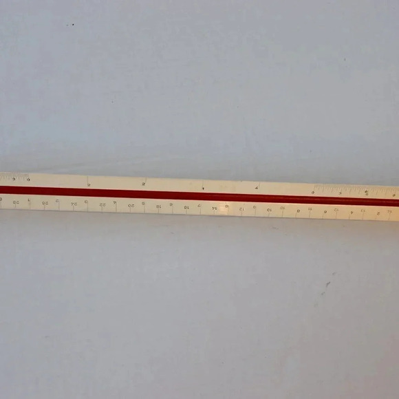 Vtg Hughes-Owen Triangular  Ruler - Picture 2 of 7